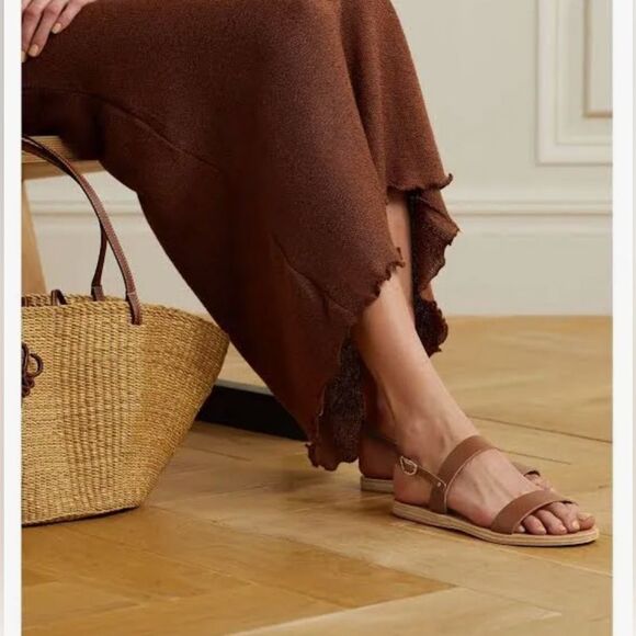 Ancient Greek Sandals Shoes - Ancient Greek Sandals Clio Brown Leather Sandals Size 36 US 6 VGUC